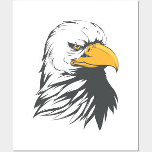 Bald Eagle Head Cartoon Posters and Art